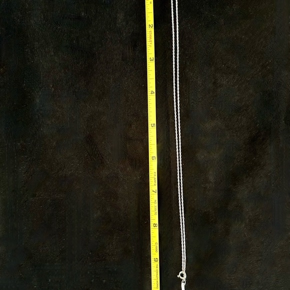 DIAMOND AND SILVER FLORAL PENDANT NECKLACE - Picture 8 of 8